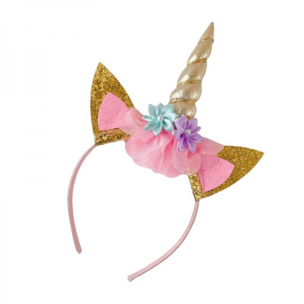 Serre tete licorne or