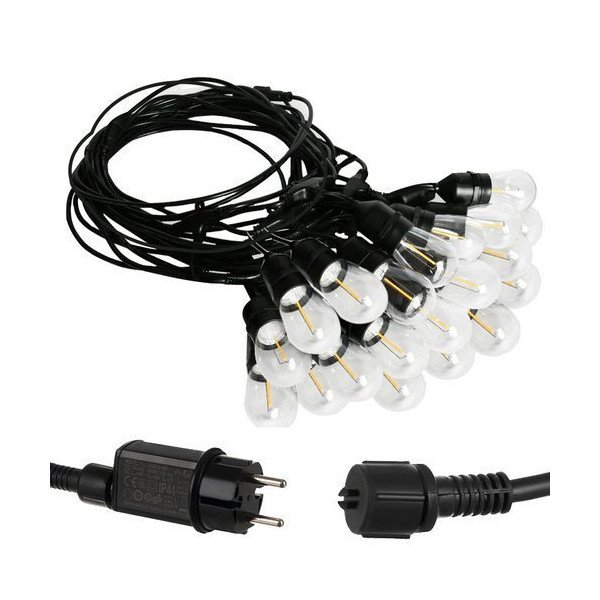 Guirlande de jardin guinguette LED, 10m