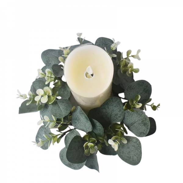 Tour de bougie feuillage artificielle... Tour de bougie feuillage artificielle...