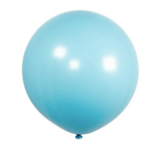 5 Ballons Bleu Bébé - 48cm