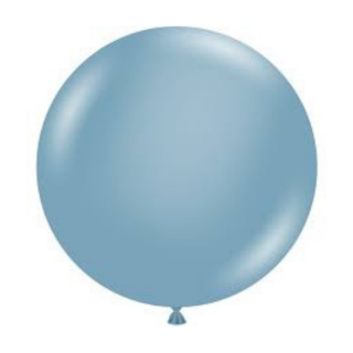 5 Ballons Bleu Orage - 48cm