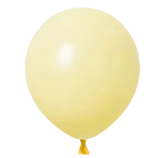 10 Ballons Jaune Pastel - 30cm
