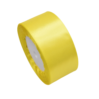 Ruban Satin Jaune - 4cmx20m