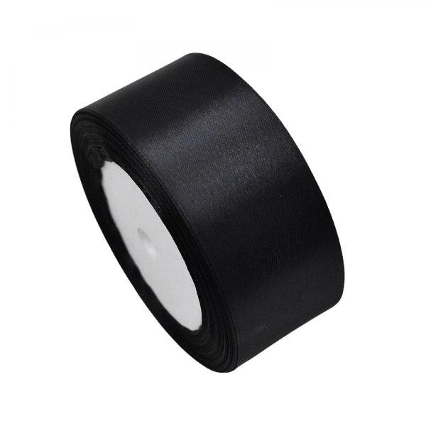 Ruban Satin Noir - 4cmx20m