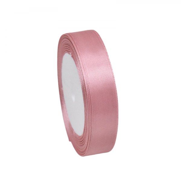 Ruban Satin Vieux Rose - 1,5cmx20m