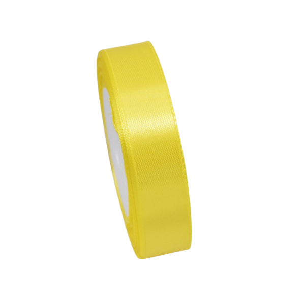 Ruban Satin Jaune - 1,5cmx20m