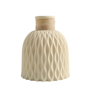 Vase Bloom plastique Ivoire