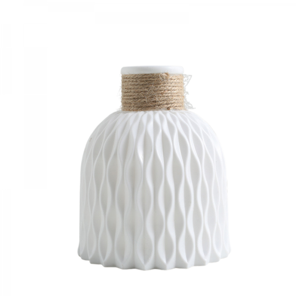 Vase Bloom plastique Blanc