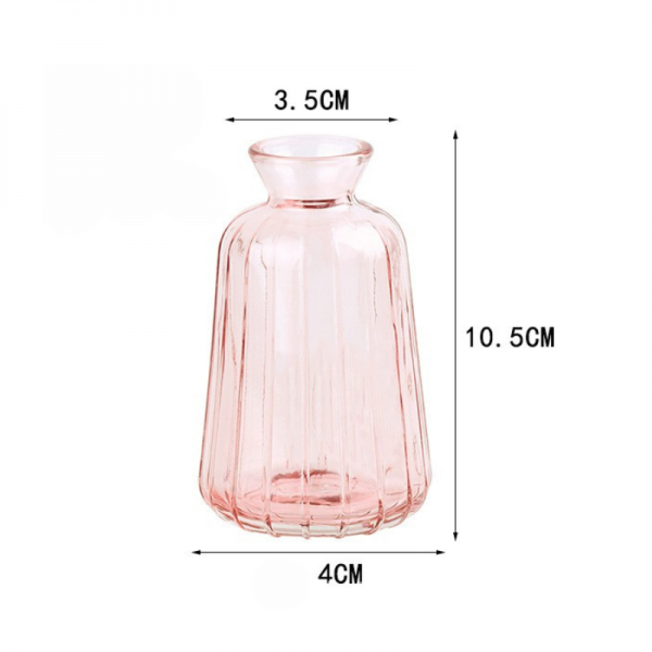 Bouteille en verre Arya Rose- 10,5x4cm