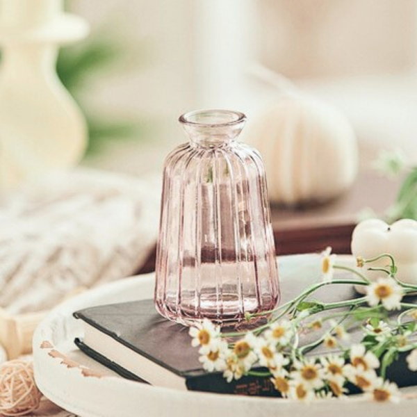 Bouteille en verre Arya Rose- 10,5x4cm