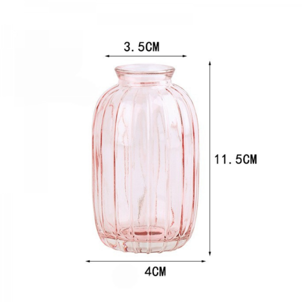 Bouteille en verre Vertis Rose- 11,5x4cm