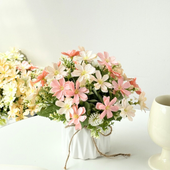 Bouquet de Marguerites Rose - 28cm