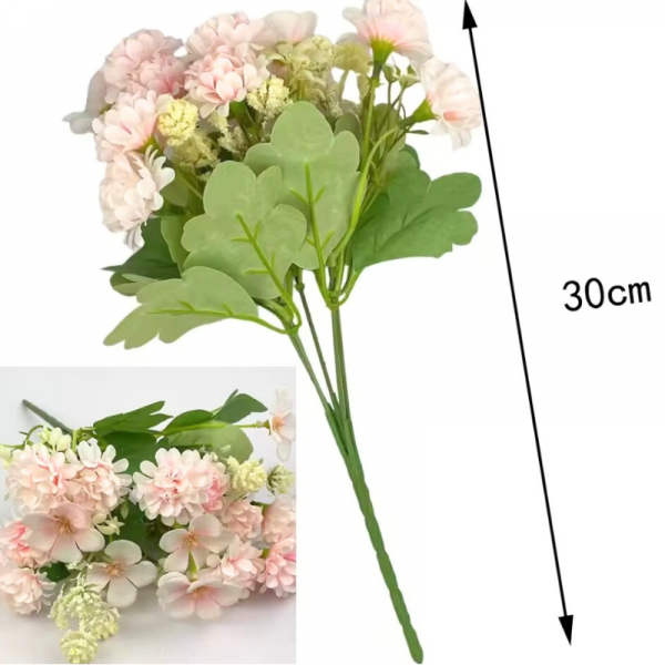 Bouquet de Fleurs Elise Rose- 30cm