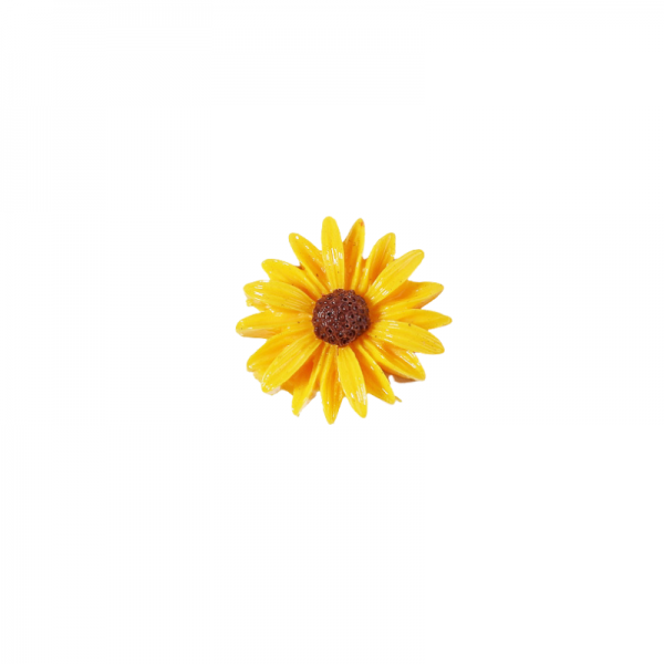 10 Tournesols en résine - 2,5cm