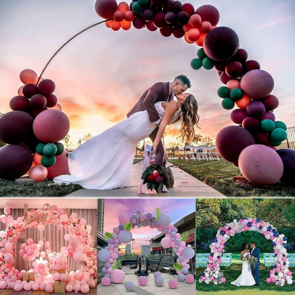 Arche métal Ronde sur pied - 240x210cm