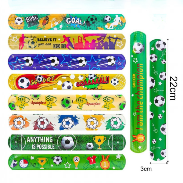 Bracelet slap FootBall (motif aléatoire)