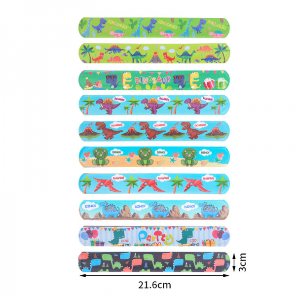 Bracelet slap Dinosaure (motif aléatoire)