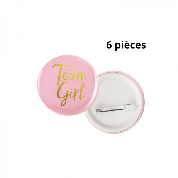 6 Badges Team Girl