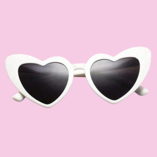Lunette fashion Coeur Blanc