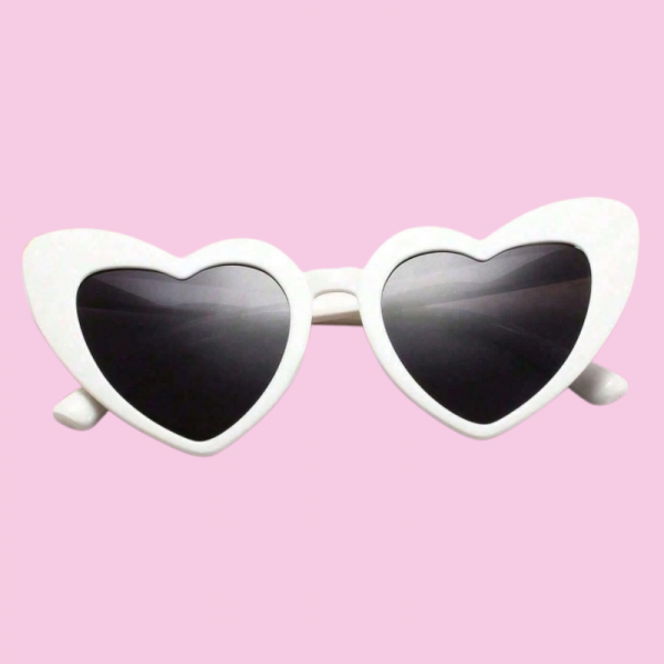 Lunette fashion Coeur Blanc