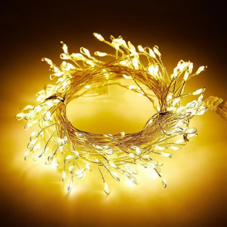 Guirlande LED grappe jaune...
