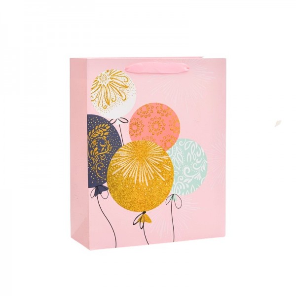 Sac cadeau motif Ballons - 26*10*32cm