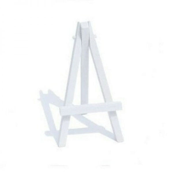 Chevalet blanc en plastique - 15,5cm x 8,5cm