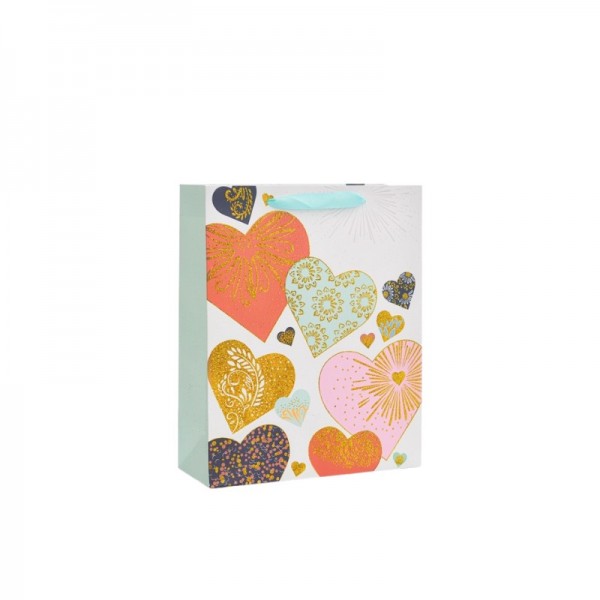 Petit Sac cadeau motif Cœur -...