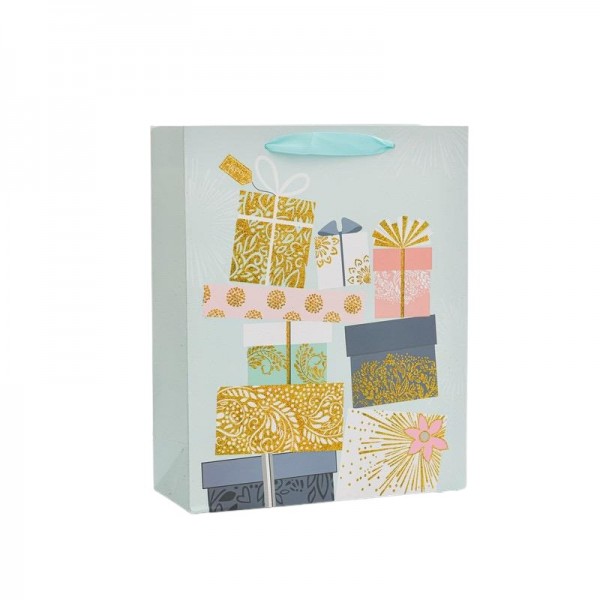 Sac cadeau motif Boites Cadeaux -...