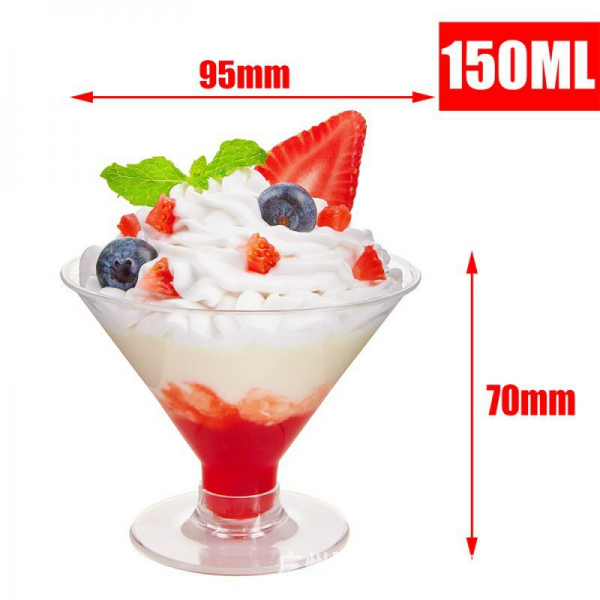 6 verrines martini 150ml- plastique...