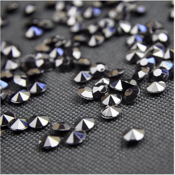 Diamants acrylique Noir 6mm