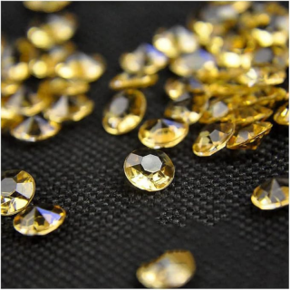 Diamants acrylique Brun clair 6mm