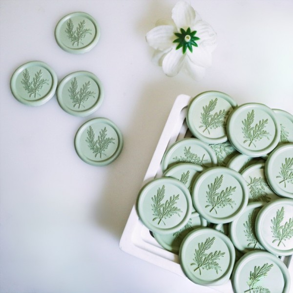 Sceau de cire adhésif motif Romarin –...