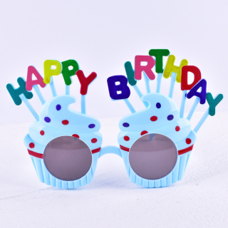 Lunette Cake Bleu- happy birthday