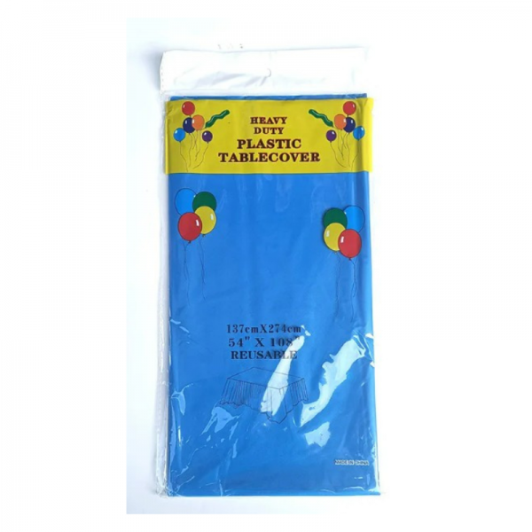 Nappe plastifiée réutilisable Bleu foncé (1.37mx2.74m)
