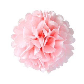 Pompon papier de soie Rose...