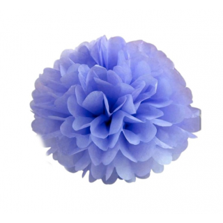 Pompon papier de soie Parme 35cm