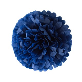 Pompon papier de soie Bleu...
