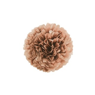 Pompon papier de soie Mocha...