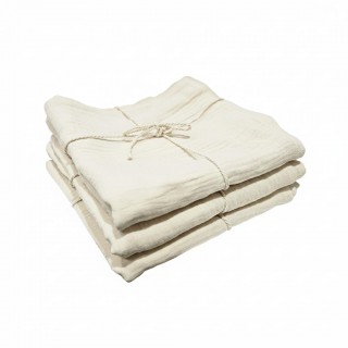4 serviettes gaze de coton...