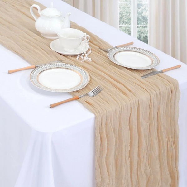 Chemin de Table Mousseline Blush -...