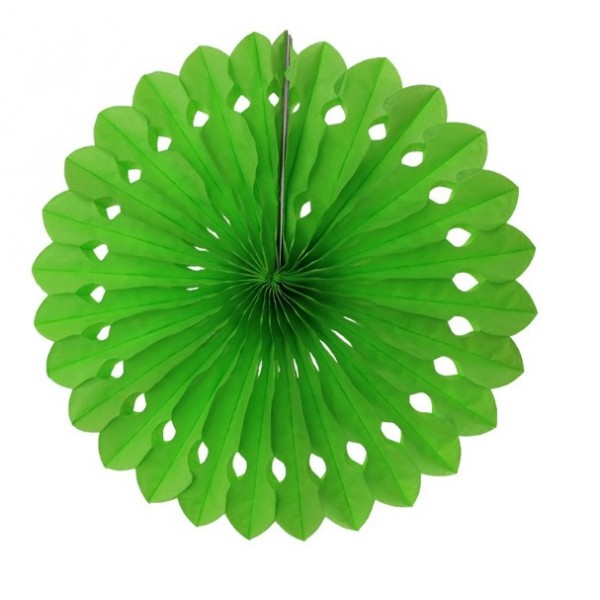 Rosace en papier vert anis 30cm