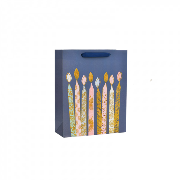 Petit Sac cadeau motif Bougies - 18*8.5*24cm