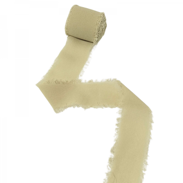 Ruban de Crêpe Vert Sauge - 5 mètres