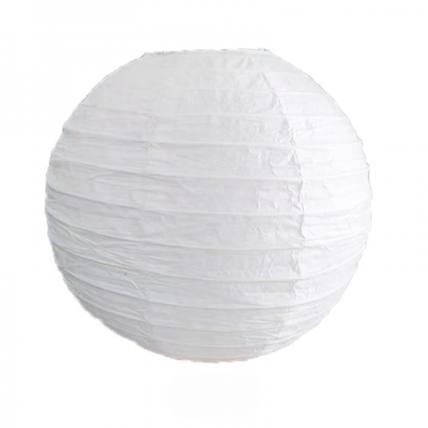 Boule Lampion papier Blanc 40cm