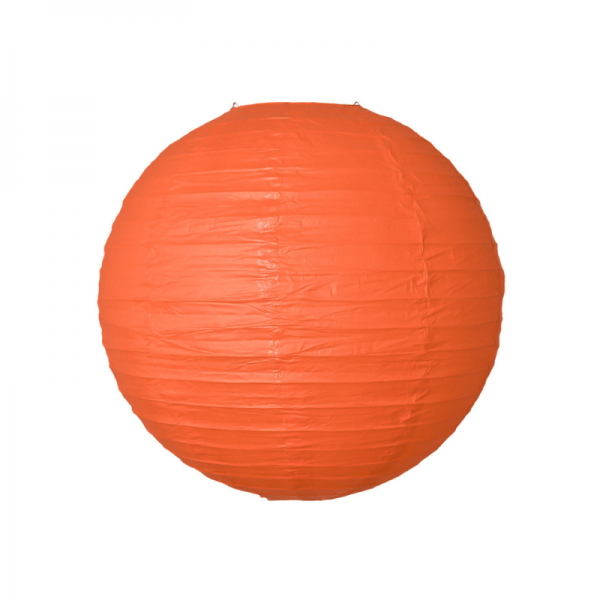 Boule Lampion papier Orange 25cm