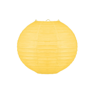 Boule Lampion papier Jaune 25cm
