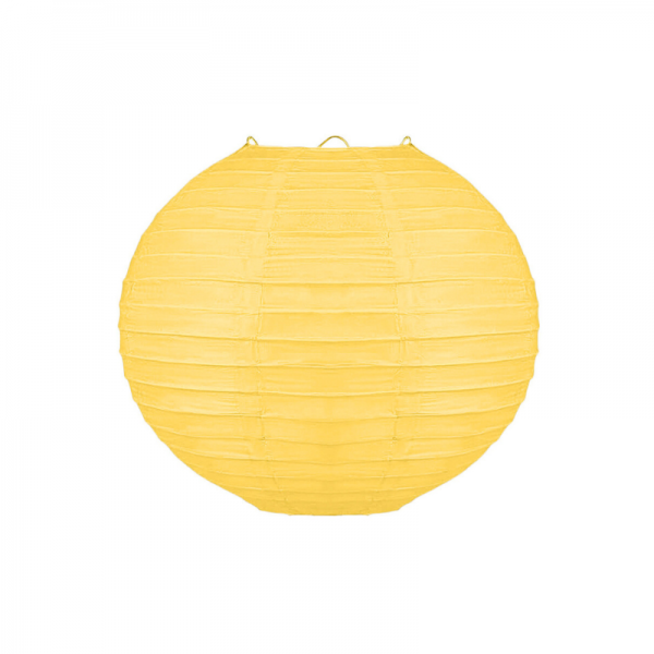 Boule Lampion papier Jaune 25cm