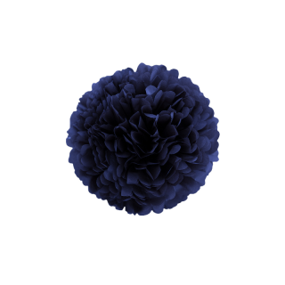 Pompon papier de soie Bleu Marine 20cm