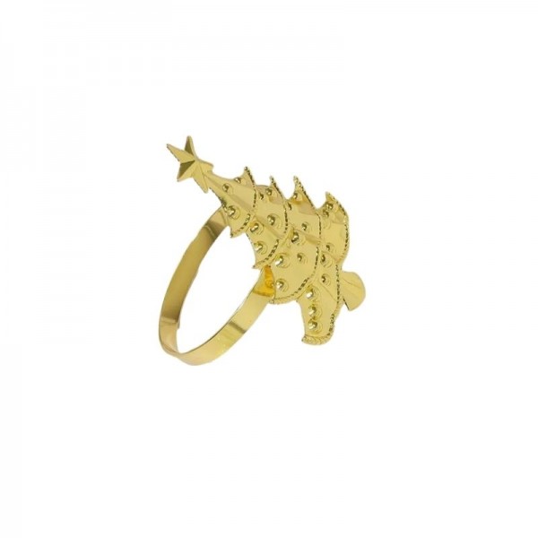 Rond de serviette Sapin Or - 1.3*1.1cm